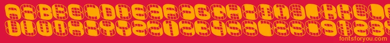 PHONIE   Font – Orange Fonts on Red Background