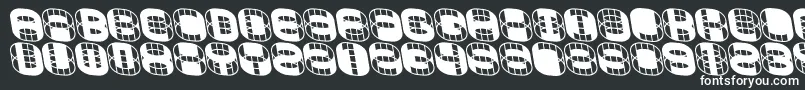 PHONIE  -fontti – valkoiset fontit mustalla taustalla