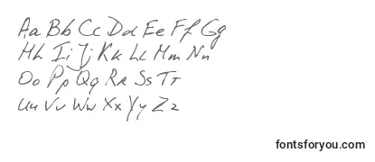 Revisão da fonte PhontPhreaks Handwriting