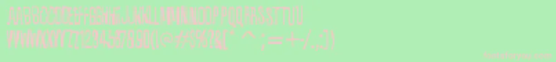 QuixoticRegular Font – Pink Fonts on Green Background