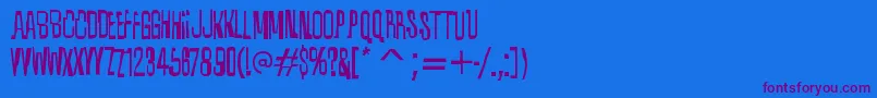 Шрифт QuixoticRegular – фиолетовые шрифты на синем фоне