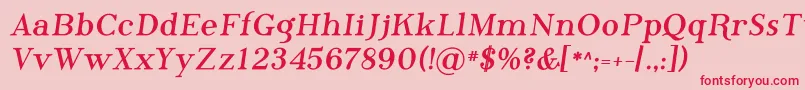 Phosb    Font – Red Fonts on Pink Background