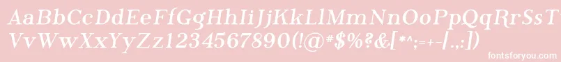 Phosb    Font – White Fonts on Pink Background