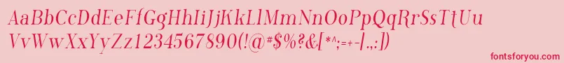 Phosc    Font – Red Fonts on Pink Background