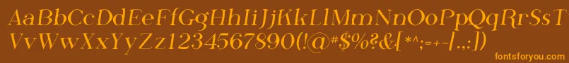 Phosf    Font – Orange Fonts on Brown Background