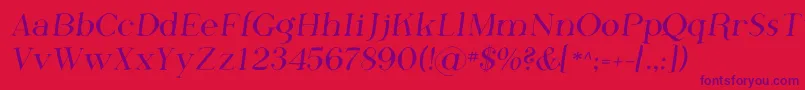 Phosf    Font – Purple Fonts on Red Background