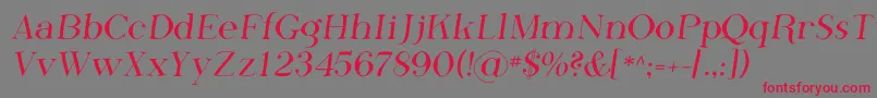 Phosf    Font – Red Fonts on Gray Background