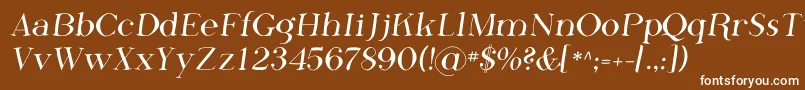 フォントPhosf    – 茶色の背景に白い文字