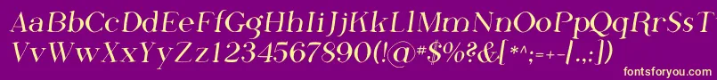 Phosf    Font – Yellow Fonts on Purple Background