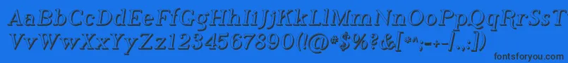 Phosh    Font – Black Fonts on Blue Background