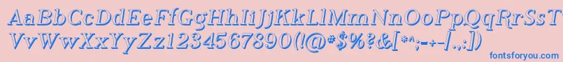 Phosh    Font – Blue Fonts on Pink Background