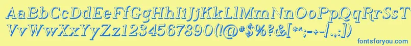 Phosh    Font – Blue Fonts on Yellow Background