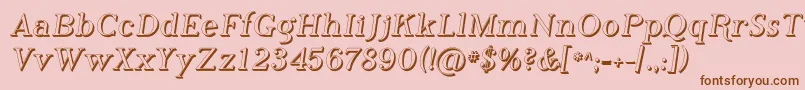 Phosh    Font – Brown Fonts on Pink Background