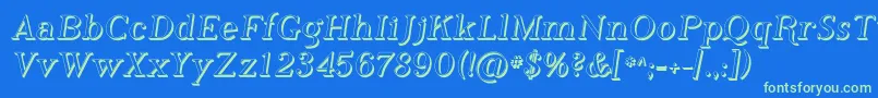 Phosh    Font – Green Fonts on Blue Background