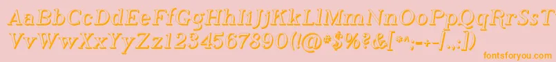 Phosh    Font – Orange Fonts on Pink Background