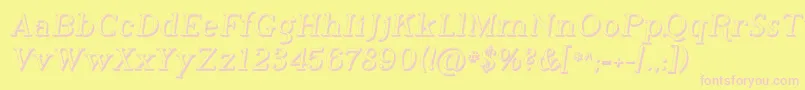 Phosh    Font – Pink Fonts on Yellow Background