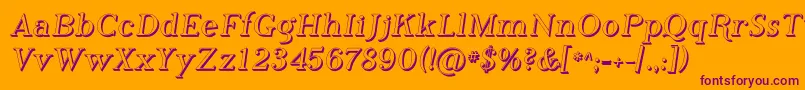 Phosh    Font – Purple Fonts on Orange Background