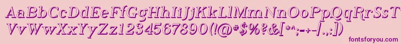 Phosh    Font – Purple Fonts on Pink Background