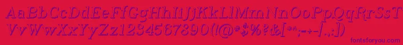 Phosh    Font – Purple Fonts on Red Background