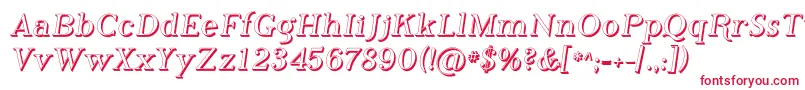 Phosh    Font – Red Fonts on White Background