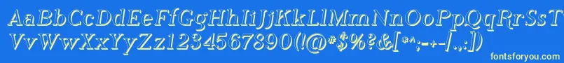 Phosh    Font – Yellow Fonts on Blue Background