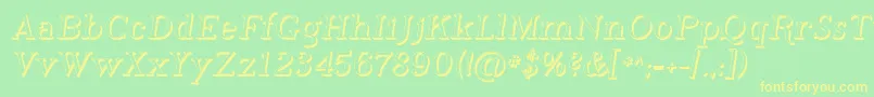 Phosh    Font – Yellow Fonts on Green Background