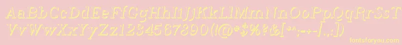 Phosh    Font – Yellow Fonts on Pink Background