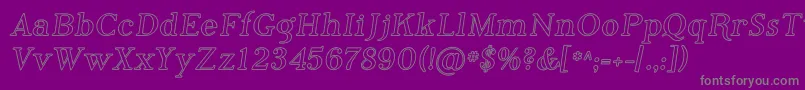 Phosi    Font – Gray Fonts on Purple Background