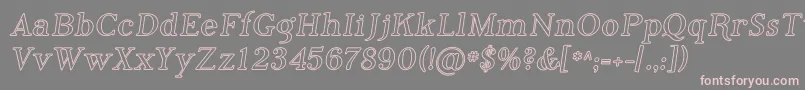 Phosi    Font – Pink Fonts on Gray Background
