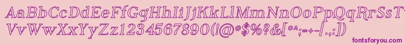 Phosi    Font – Purple Fonts on Pink Background