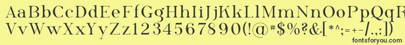 Phosph09 Font – Black Fonts on Yellow Background