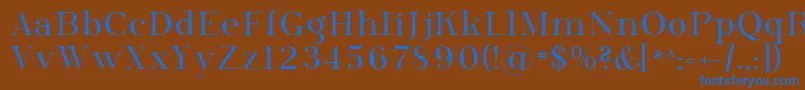 Phosph09 Font – Blue Fonts on Brown Background