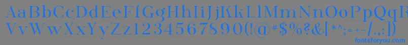 Phosph09 Font – Blue Fonts on Gray Background