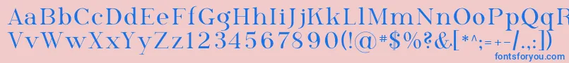 Phosph09 Font – Blue Fonts on Pink Background