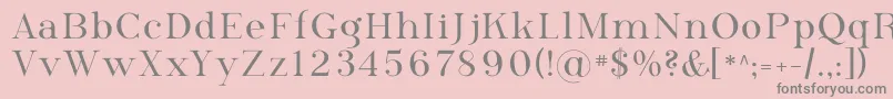 フォントPhosph09 – ピンクの背景に灰色の文字