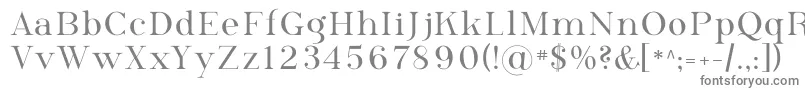 フォントPhosph09 – 白い背景に灰色の文字