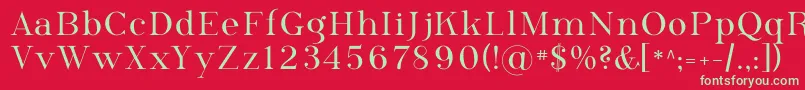 Phosph09 Font – Green Fonts on Red Background