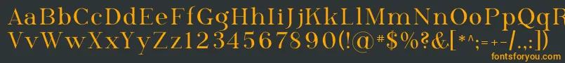 フォントPhosph09 – 黒い背景にオレンジの文字