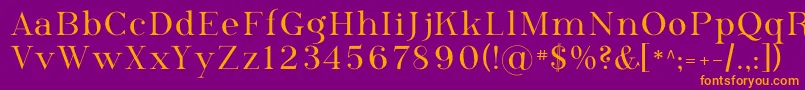 Phosph09 Font – Orange Fonts on Purple Background