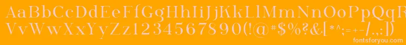 Phosph09 Font – Pink Fonts on Orange Background