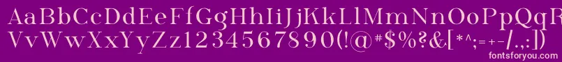 フォントPhosph09 – 紫の背景にピンクのフォント