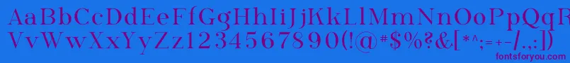 Phosph09 Font – Purple Fonts on Blue Background