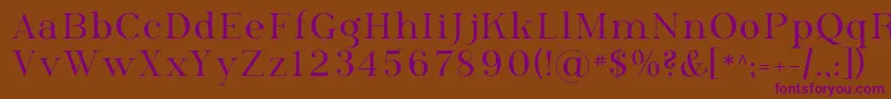 Phosph09 Font – Purple Fonts on Brown Background