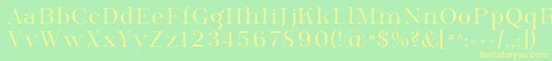 Phosph09 Font – Yellow Fonts on Green Background