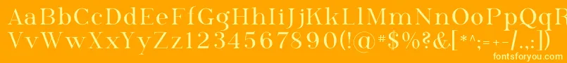 Phosph09 Font – Yellow Fonts on Orange Background