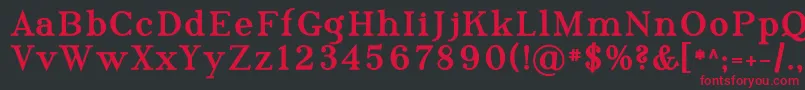 Phosph10 Font – Red Fonts on Black Background