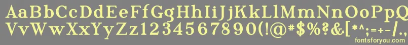 Phosph10 Font – Yellow Fonts on Gray Background