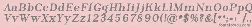 Phosph11 Font – Gray Fonts on Pink Background