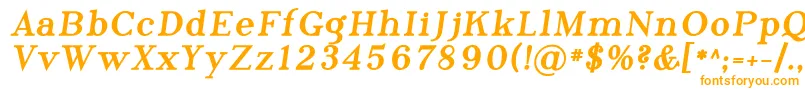 Phosph11 Font – Orange Fonts on White Background