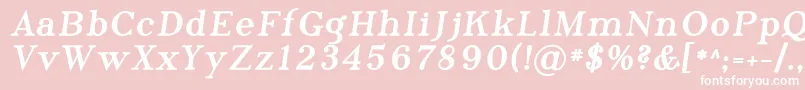 Phosph11 Font – White Fonts on Pink Background